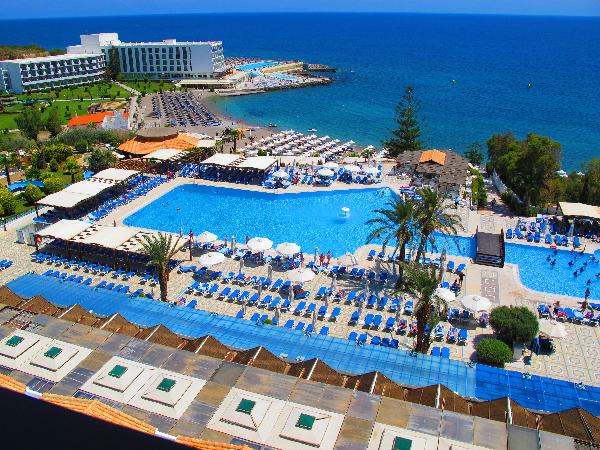 Kalithea, the beach of the Aldemar Paradise Mare hotel