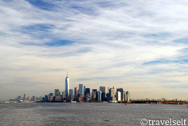 Перегляд Манхеттена з порому зображення Нью-Йорк